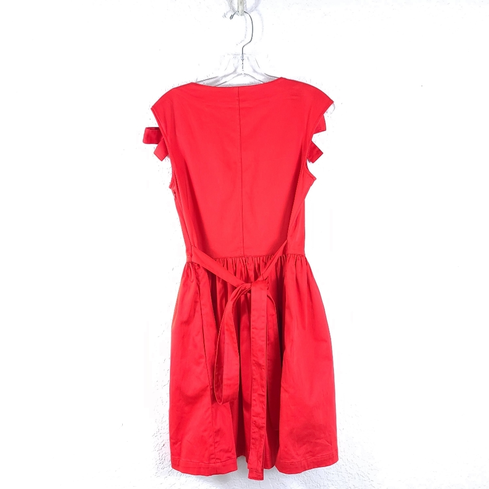 ALEXIS Kelsi Bow Red Mini Cocktail Dress - Picture 9 of 13